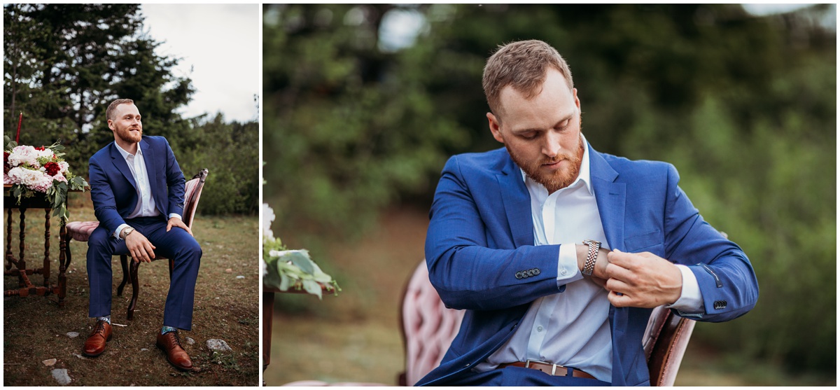 groom portraits | Gold Creek Pond Washington Elopement Photographer