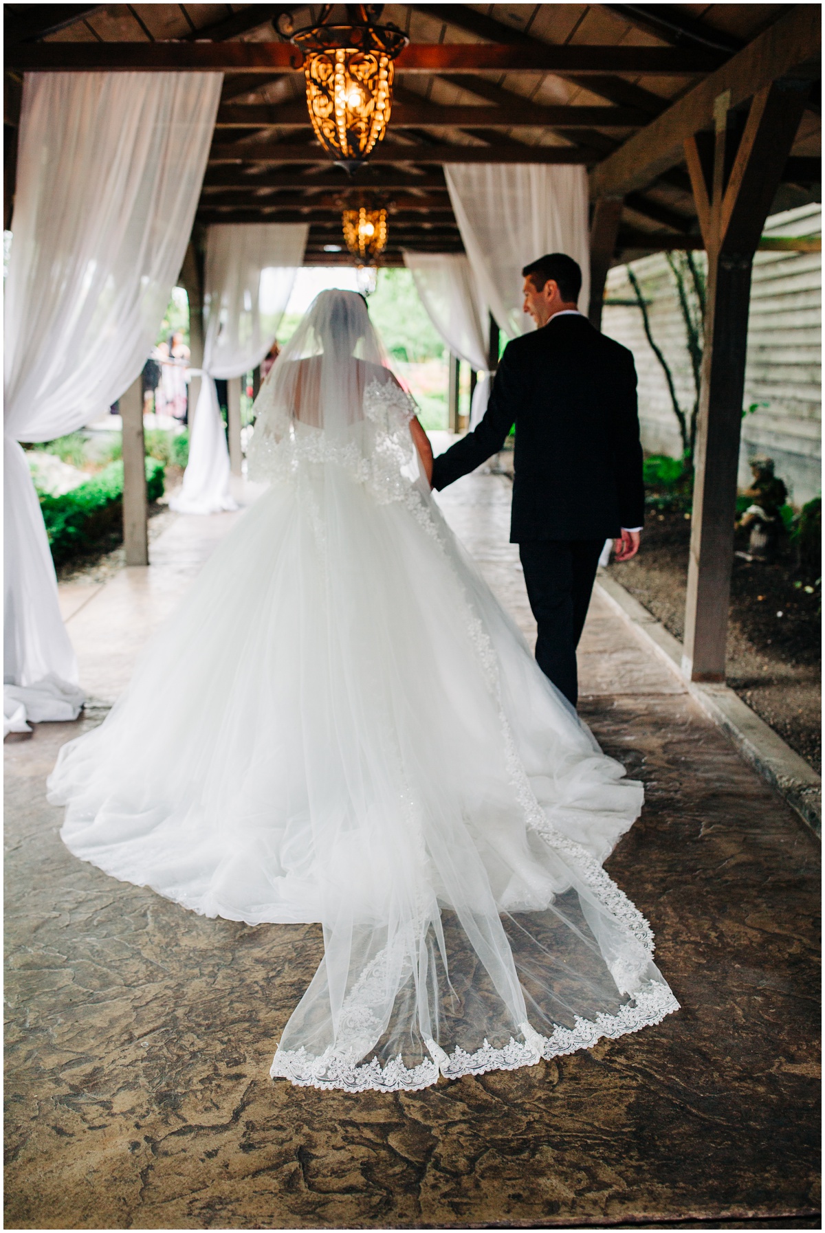 bride and groom walking to private vows | Hidden Meadows Wedding Snohomish Washington