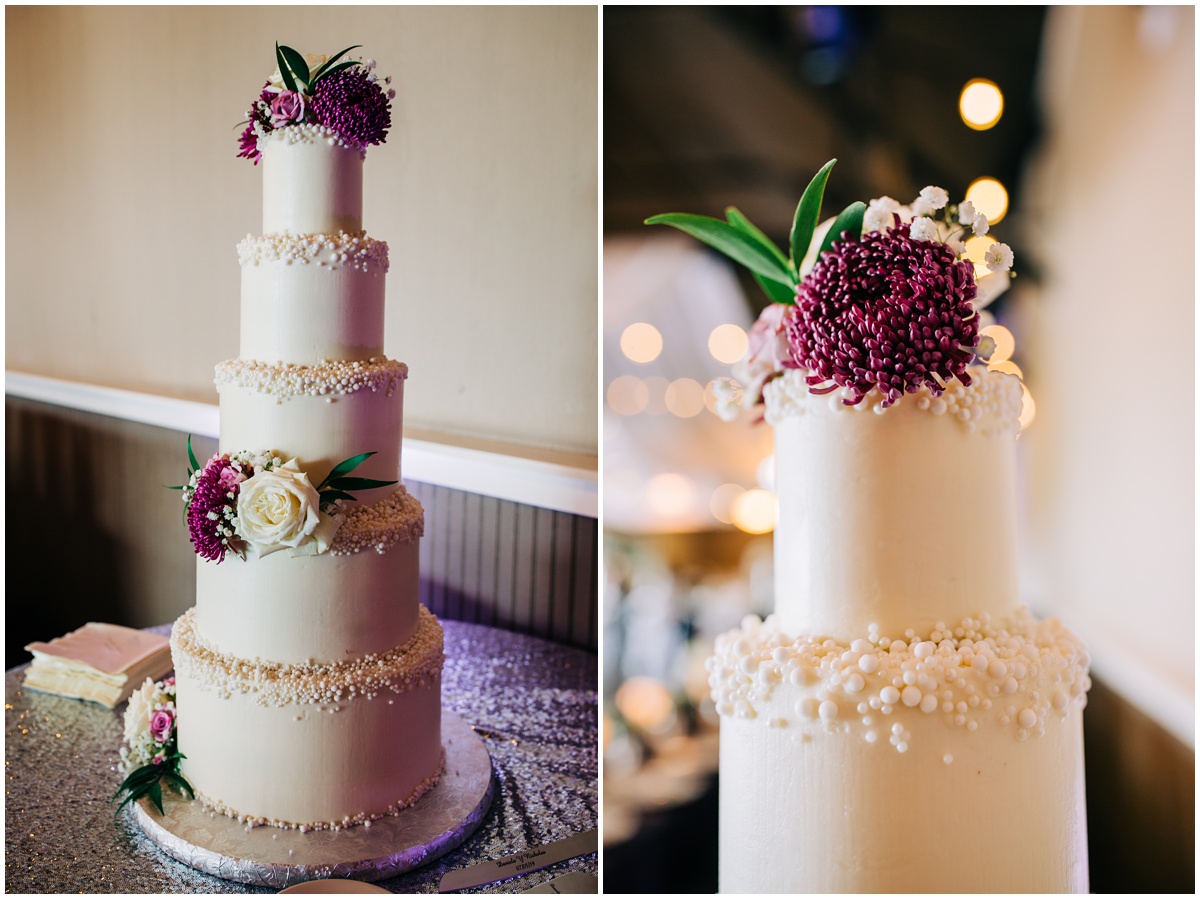 beautiful wedding cake and details | Hidden Meadows Wedding Snohomish Washington